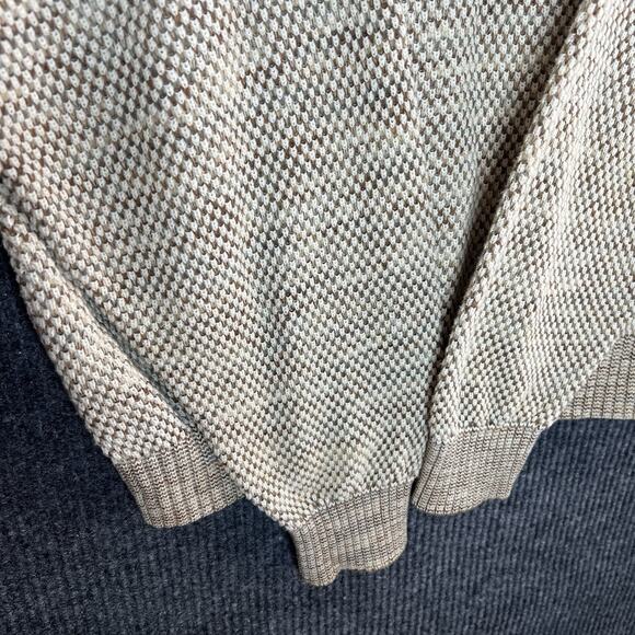 Vintage Bellagio Mens Sweater Size Medium Marled Knit Pullover Crew Neck Grandpa - Picture 4 of 8